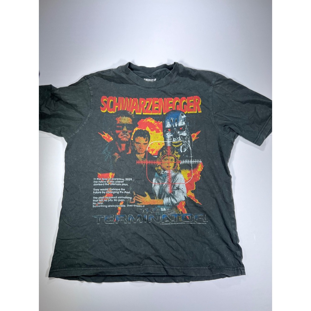 American Classics The Terminator T-Shirt Mens XS Black Arnold Schwarzenegger 80s